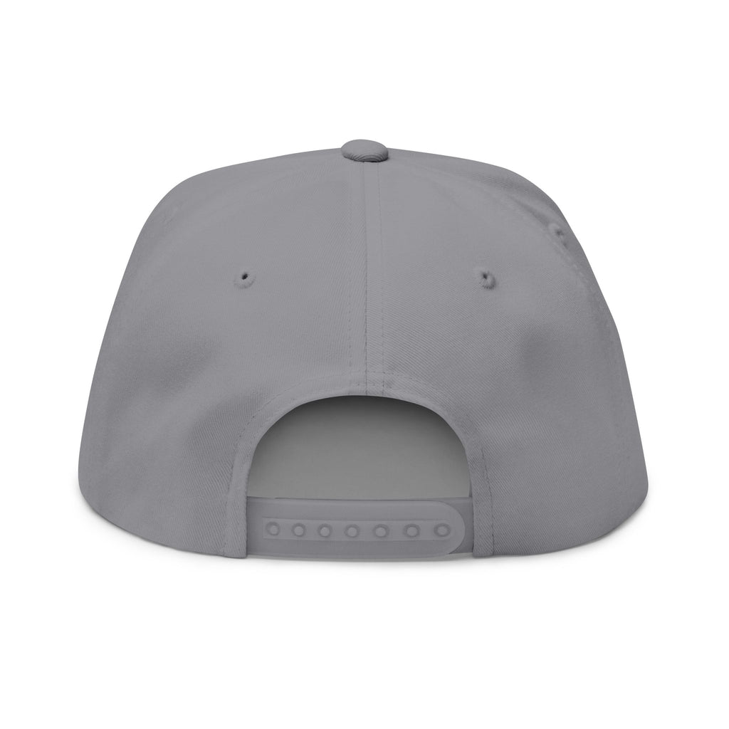 Embroidered Flat Bill Cap — Green Geometric 'Gerdio The Builder' Logo