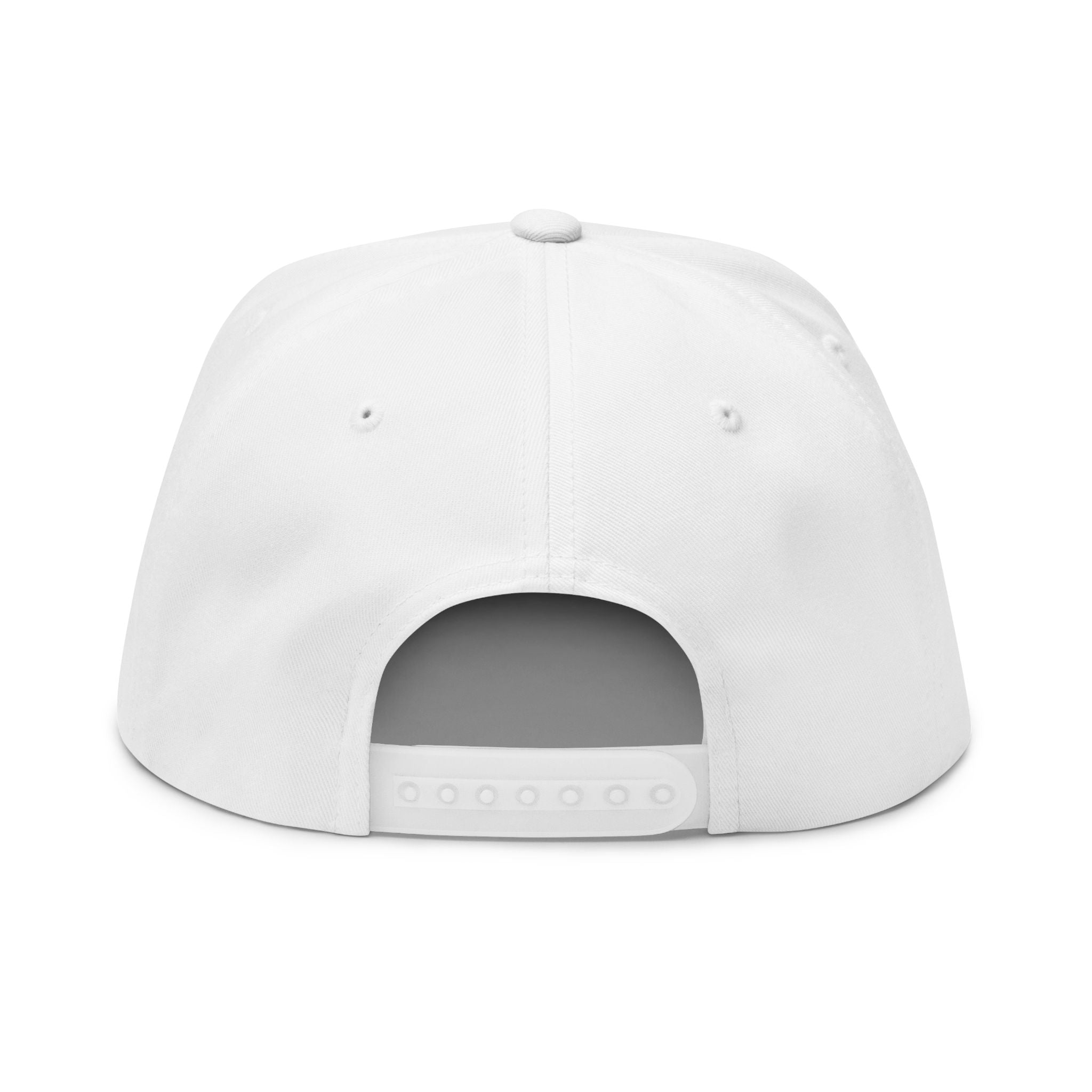 Embroidered Flat Bill Cap — Green Geometric 'Gerdio The Builder' Logo